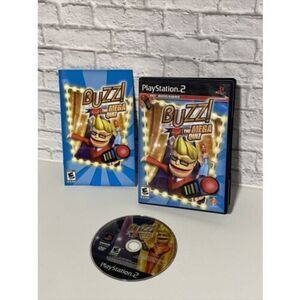 Buzz! The Mega Quiz - Playstation 2 PS2 Game Manual Included